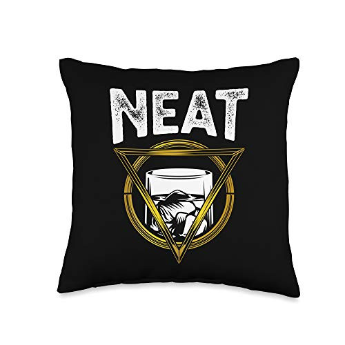 Zone - 365 Whiskey Drinks Gift Whiskey Neat Old Fashioned Bourbon Drink Throw Pillow- 16x16- Multicolor