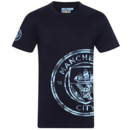 Manchester City FC Official Soccer Gift Mens Graphic T-Shirt Navy 3XL Manchester City FC Official Soccer Gift Mens Graphic T-Shirt Navy 3XL