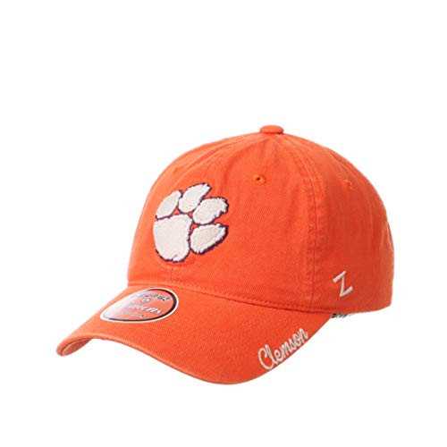 Zephyr NCAA Clemson Tigers Womens Adjustable Scholarship Hat Icon Team Color- Clemson Tigers Orange- Adjustable