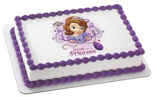 Sofia The First - Sweet as a Princess Edible Icing Image 1/4 sheet Cake Topper by Whimsical Practicality