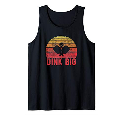 Vintage Retro Dink Big Pickleball Kitchen Dink Gift Design Tank Top