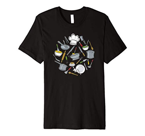 Chef's Hat Culinary Chef Kitchen Tools and Equipment Design Premium T-Shirt