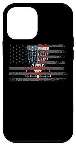 iPhone 12 mini American Flag Disc Golf Basket Disc Golf American Flag Case