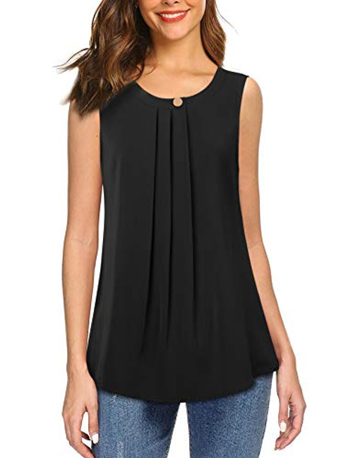 Timeson Womens Sleeveless Tops and Blouses-Flowy Work Shirts for Women Chiffon V Neck Summer Black Tunics Tops for Leggings Ladies Tanks Loose Fit Silky V Neck Blouse Modlily Dressy Formal Cami Shirt Timeson Womens Sleeveless Tops and Blouses-Flowy Work Shirts for Women Chiffon V Neck Summer Black Tunics Tops for Leggings Ladies Tanks Loose Fit Silky V Neck Blouse Modlily Dressy Formal Cami Shirt