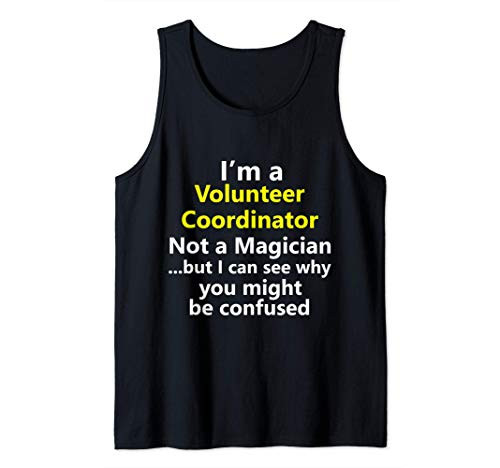 Funny Volunteer Coordinator Job Shelter Food Soup Kitchen Tank Top