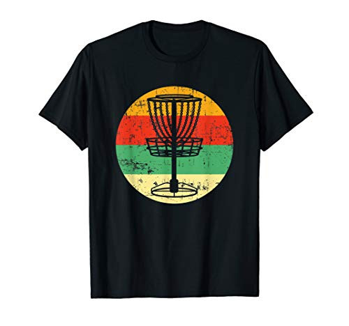 Cool Retro Disc Golf Lover Frisbee Basket Golfer Gift T-Shirt