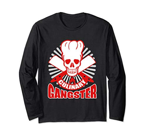 Culinary Gangster Chef Cooking Kitchen Food Master Gift Long Sleeve T-Shirt