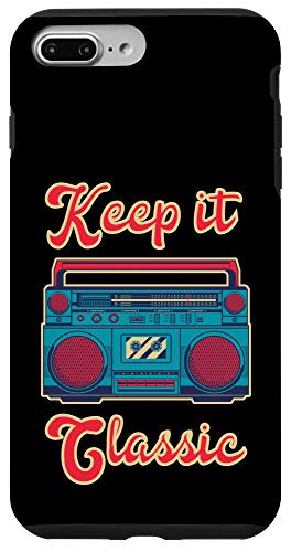 iPhone 7 Plus/8 Plus Keep It Classic Retro Boombox Music Blaster 80s Gift Hip Hop Case