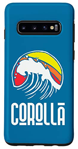 Galaxy S10 Corolla NC Vintage 80s Retro Surfing Beach Wave Graphic Case