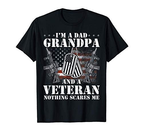 I'm A Dad Grandpa T-Shirt Veteran Father's Day Shirts T-Shirt
