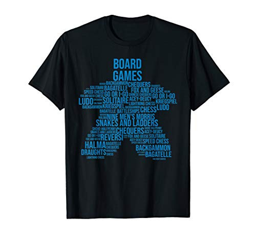 Funny Board Game Gift Meeple Word Cloud For Gamer Men Women T-Shirt