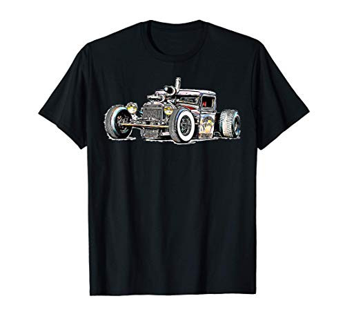 Rust Bucket Outline Rat Rod Hot Rod Diesel T-Shirt