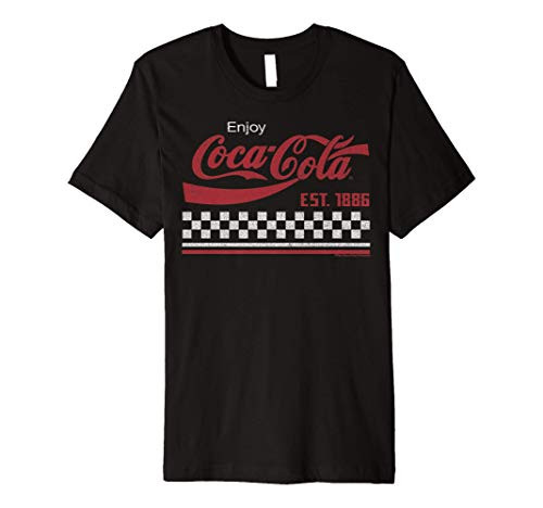 Coca-Cola Established 1886 Checkerboard Logo Premium T-Shirt