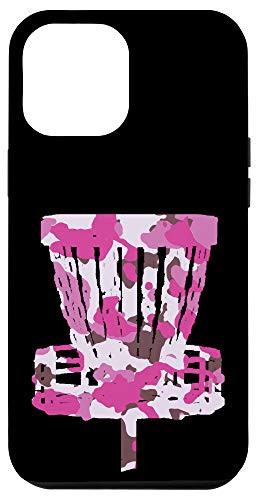 iPhone 12 Pro Max Camouflage Disc Golf Basket - Pink Camo Disc Golf Case