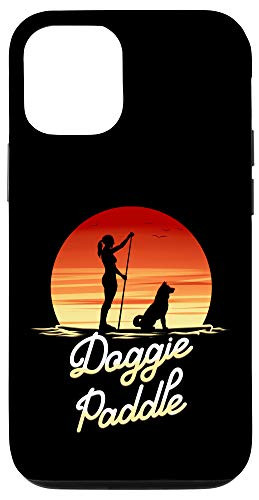 iPhone 12/12 Pro Stand Up Paddle Board Dog Lover SUP Paddleboard Case