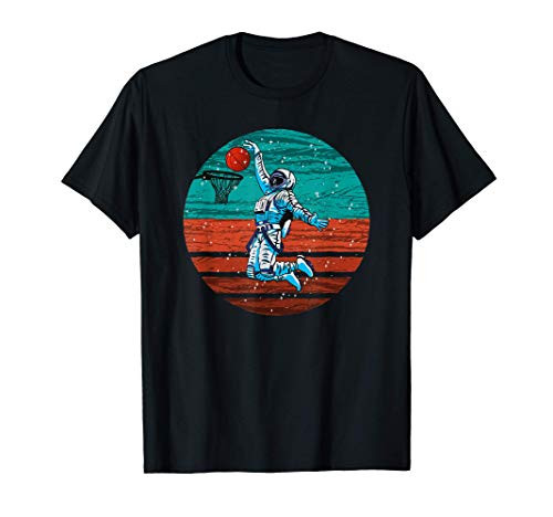 Basketball Player Basket Astronaut Moon Dunking Fun T-Shirt Basketball Player Basket Astronaut Moon Dunking Fun T-Shirt