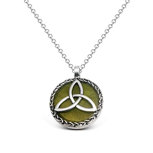 Celtic Trinity Knot Connemara Marble Pendant
