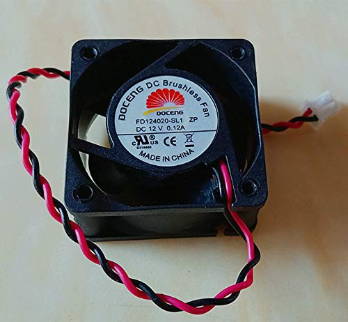 For DOCENG FD124020-SL1ZP 12V 0.12A 4020 4CM server fan