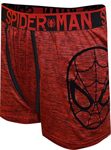 Marvel Men's Spider-Man Boxer Briefs- red- XXL