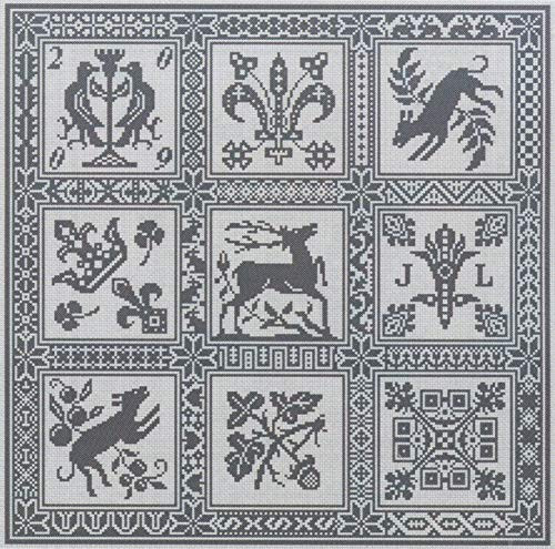 Carrelage Chart by Long Dog Samplers