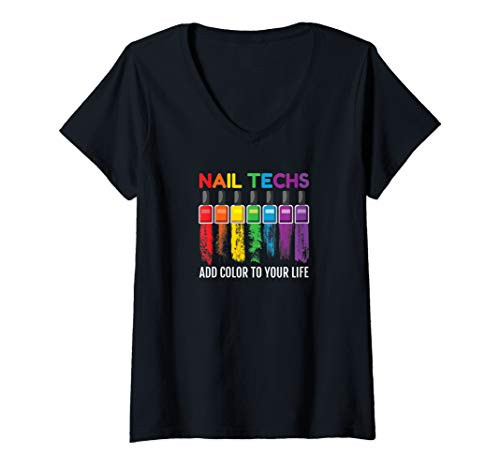 Womens Manicurist Nailist Technician Nail Tech Salon Artist Gift V-Neck T-Shirt Womens Manicurist Nailist Technician Nail Tech Salon Artist Gift V-Neck T-Shirt