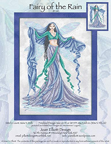Fairy of The Rain -JE261- Cross Stitch Chart