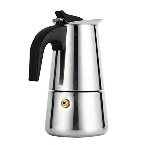 Coffee Maker- Moka Pot- Espresso Maker for Office for Electric Stove Top for Home for Gas-100ml-
