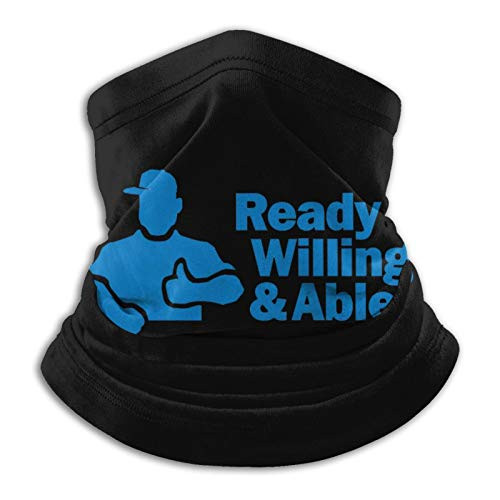 Willing Able Ready Unisex Microfiber Neck Warmer Gaiter Dust Face Bandanas  and  Face Mask Black