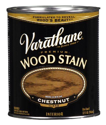 Rust-Oleum 211721H Premium Wood Stain- Quart- Varathane Satin Chestnut