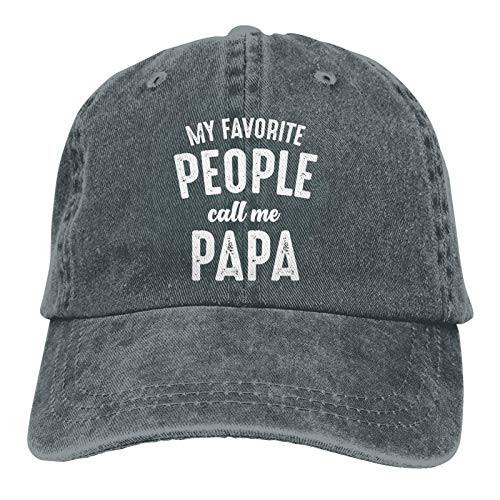 My Favorite People Call Me Papa Hat Father's Day Baseball Cap Cotton Trucker Dad Hat
