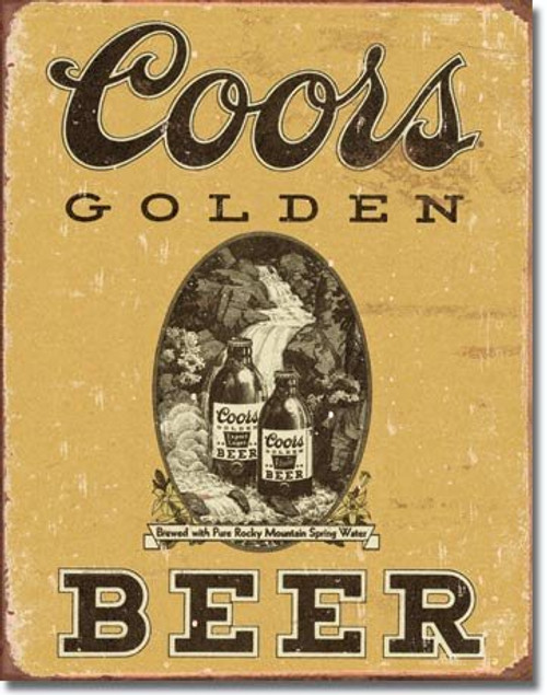 The Finest Website Inc. New Coors Beer 16" x 12.5" (D1648) Weathered Look Advertising Tin Sign The Finest Website Inc. New Coors Beer 16" x 12.5" (D1648) Weathered Look Advertising Tin Sign