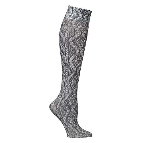 Celeste Stein Mild Compression Knee High Stockings- Wide Calf - Black Lace