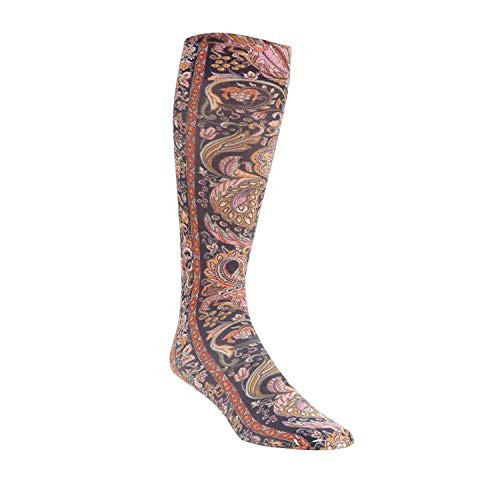 Celeste Stein Mild Compression Knee High Stockings- Wide Calf - Royal Paisley
