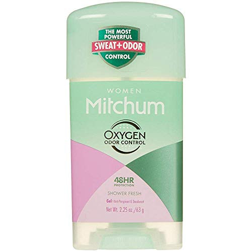 Mitchum Power Gel Shower Fresh Anti-Perspirant  and  Deodorant Revlon Deodorant Stick Women 2.25 oz -Pack of 5-