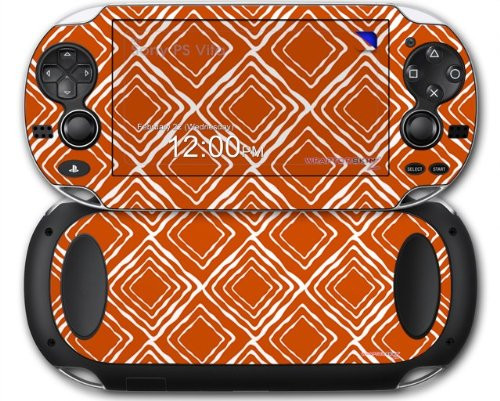 Wavey Burnt Orange - Decal Style Skin fits Sony PS Vita