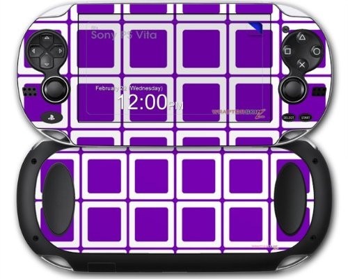Squared Purple - Decal Style Skin fits Sony PS Vita