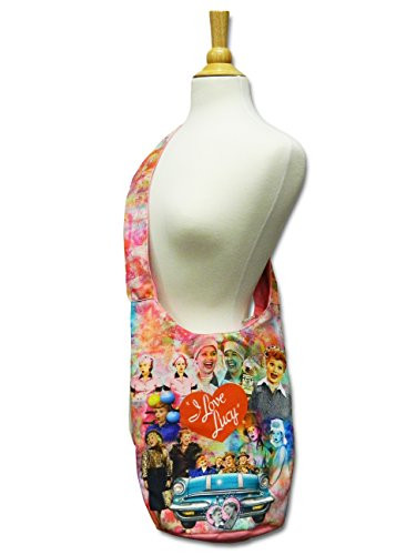 I Love Lucy Tote Bag With Colorful Collage