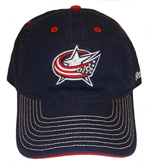Reebok Columbus Blue Jackets NHL Slouch Stitch Adjustable Hat Cap OSFA Reebok Columbus Blue Jackets NHL Slouch Stitch Adjustable Hat Cap OSFA