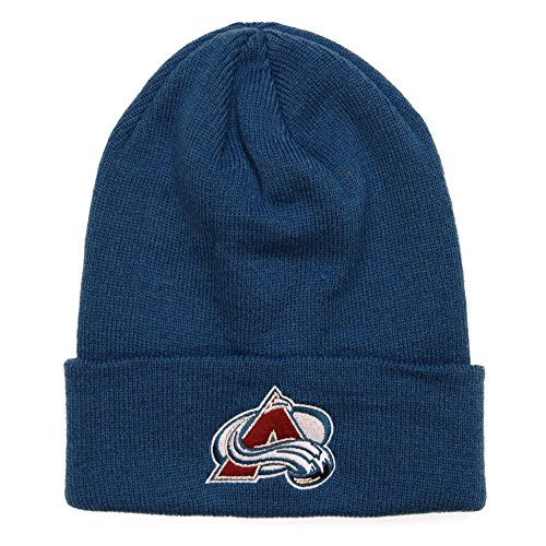 Reebok Mens 2017 NHL Basics Cuffed Knit Hat -One Size- Colorado Avalanche- Reebok Mens 2017 NHL Basics Cuffed Knit Hat -One Size- Colorado Avalanche-
