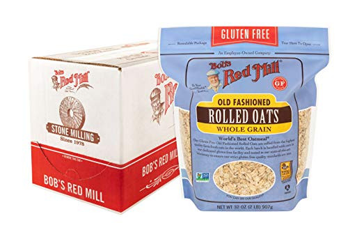 Bob's Red Mill Gluten Free Old Fashion Rolled Oats- 32-ounce -Pack of 4-