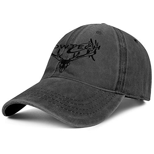 LHSPOSIFD Unisex Mens Denim Baseball Hat Hipster Adjustable Mesh Outdoor-Bowtech-Deer-Bow-Tech-Logo-Flat Caps