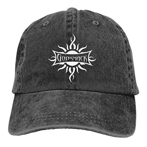 Godsmack Unisex Denim Hat Can Adjust Denim Cap Baseball Cap Black