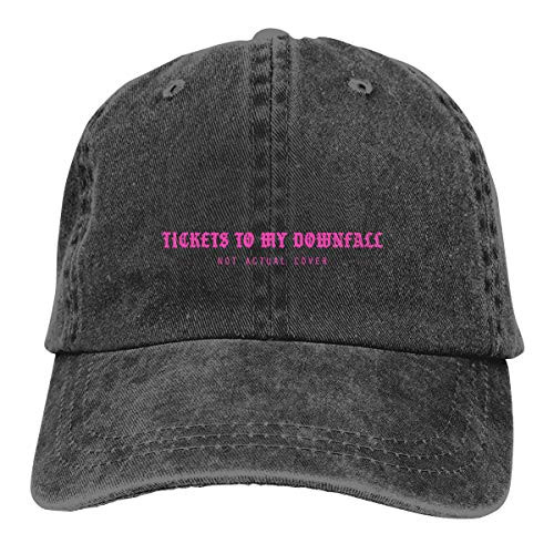 Tubdr Xzshop Machine Gun Kelly Tickets to My Downfall Wild Casquette Baseball-Caps Black Cotton Adjustable Unisex Hat Gift