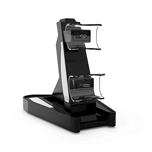 PUTAOYOU Wireless Controller Charger for PS5- Dual USB Charging Station Fast Charging DualSense Controller Charger Dock Stand with LED Indicator for Playstation 5 Controller