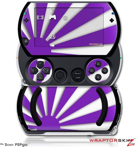 Rising Sun Japanese Flag Purple - Decal Style Skins -fits Sony PSPgo-