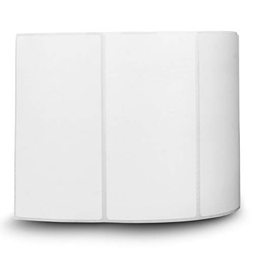 OfficeSmartLabels ZR1400200 Removable 4 x 2 Inch Direct Thermal Labels- Compatible with Zebra Printers -1 Roll- White- 750 Labels Per Roll- 1 inch Core-