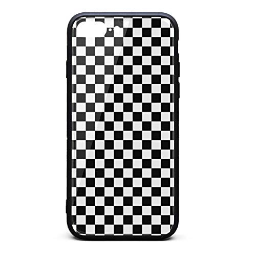 Kaiui Aidof iPhone 8 Plus Case, iPhone 7 Plus Case 9H Tempered Glass Back Cover Anti-Scratch Black and White Checkered Protective Phone Cover Compatible with iPhone 7 Plus/iPhone 8 Plus Kaiui Aidof iPhone 8 Plus Case, iPhone 7 Plus Case 9H Tempered Glass Back Cover Anti-Scratch Black and White Checkered Protective Phone Cover Compatible with iPhone 7 Plus/iPhone 8 Plus
