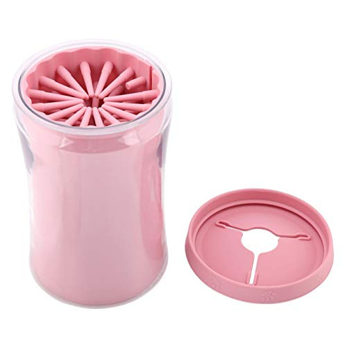 Fybida Sakura Pink Pet Cleaning Brush Dog Cat Cleaning Cup Dog Paw Washer Cup Silicone Comfortable Dog Paw Cleaner Cup Portable with Muddy Paws for Dog Cat Grooming Fybida Sakura Pink Pet Cleaning Brush Dog Cat Cleaning Cup Dog Paw Washer Cup Silicone Comfortable Dog Paw Cleaner Cup Portable with Muddy Paws for Dog Cat Grooming