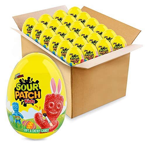 Sour Patch Kids- Soft Chewy Candy Easter Eggs 12 1oz Eggs- 24 Count