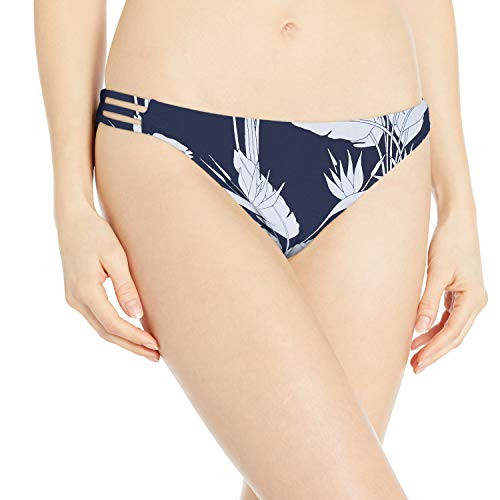 Roxy Junior's Printed Beach Classics Full Bikini Bottom- Mood Indigo Flying Flowers Sample- XL